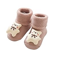 Autumn and Winter Children Toddler Boys and Girls Socks Shoes Floor Sports Shoes Non Slip Warm Cute Girls Shoe Size 12