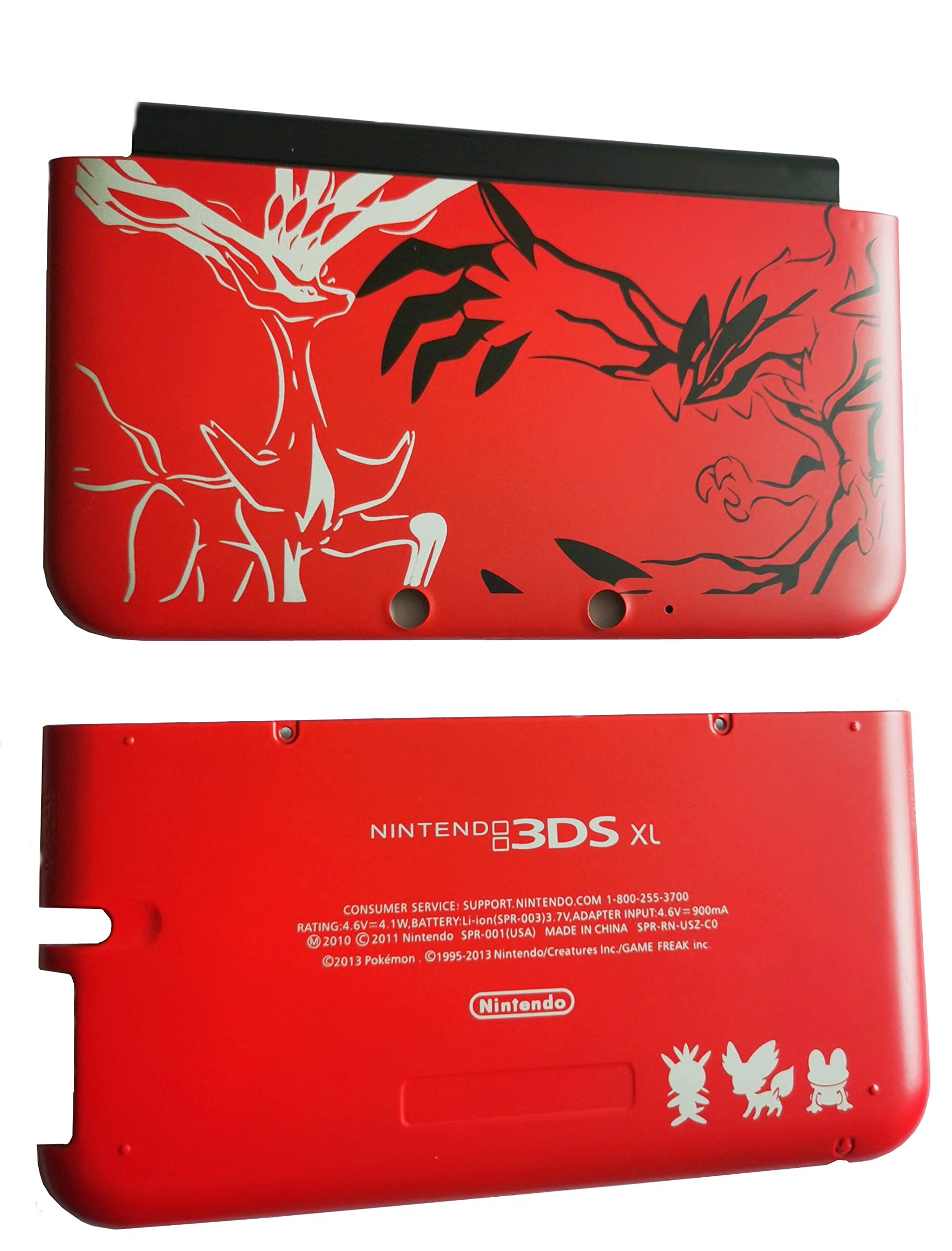 New Full Housing Case Cover Shell with Buttons Kit Replacement Parts for 3DS XL / 3DS LL Game Console-Custom Red