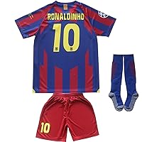 Barcelona Home Leo #10 Vintage 2009/2010 Limited Edition Football Soccer Kids Jersey Shorts Socks Set Youth Sizes