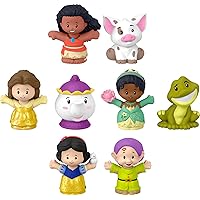 Fisher-Price Little People Toddler Toys Disney Princess Story Duos 8-Piece Figure Set for Preschool Pretend Play Ages 18+ Months (Amazon Exclusive)