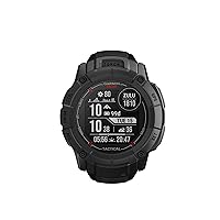 Garmin Instinct 2X SOLAR Tactical Edition, Large Rugged GPS Smartwatch, Built-in Sports Apps and Health Monitoring, Solar Charging, Dedicated Tactical Features and Ultratough Design Features, Black