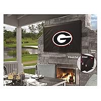 Georgia Bulldogs HBS Black G Breathable Water Resistant Vinyl TV Cover (60