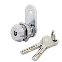 FJM Security 8418B-KD European High Security Cam Lock with 5/8” Cylinder and Chrome Finish, Keyed Different