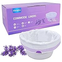 Commode Liners for Bedside Commode, Commode Toilet,Portable Toilet,100 Count La-Vender Scented Bedside Commode Liners,Disposable Potty Liners for Bed Pan