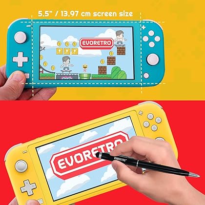 Switch lite case accessories Bundle with Nintendo switch lite case, Nintendo Switch accessories, for switch lite games! Complete Bundle (Black) by EVORETRO