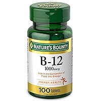 Vitamin B12, Supports Energy Metabolism, 1000 mcg, 100 Count,.