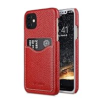 Premium Leather Card Slot Back Cover V2 for Apple iPhone 11 (6.1