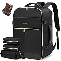 LOVEVOOK Travel Backpack for Women, 40L Large Carry On Backpack Flight Approved, Waterproof Personal Item Travel Bag Fits 17.3'' Laptop,TSA Backpack Suitcase with 3 Packing Cubes