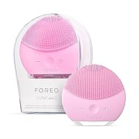 FOREO LUNA mini 2 Ultra-hygienic Facial Cleansing Brush All Skin Types Face Massager for Clean & Healthy Face Care Extra Absorption of Facial Skin Care Products Waterproof