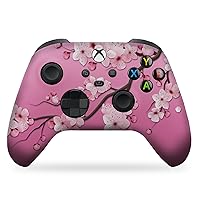 DreamController Cherry Blossom Custom X-box Controller Wireless compatible with X-box One/X-box Series X/S Proudly Customized in USA with Permanent HYDRO-DIP Printing (NOT JUST A SKIN)
