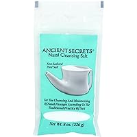 Neti Pot Salt - Nasal Cleansing Salt, Non-Iodized Pure Salt for Use Nasal Cleansing Pot, 8 Oz (Pack of 1)