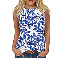 Summer Spring Workout Tank Tops for Women 2024 Sleeveless Plus Size Oversized Blouses Shirts Beach Clothes for Women