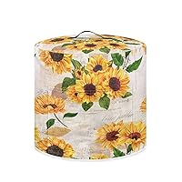 Vintage Sunflower Print Air Fryer Cover Kitchen Appliance Dust Cover for Electric Pressure Cooker/Toaster/Oven/Rice Cooker/Steamer,Pressure Cooker Cover 3 qt