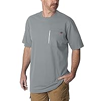 Walls Men's Grit Heavyweight Short-Sleeve Cotton Work T-Shirt