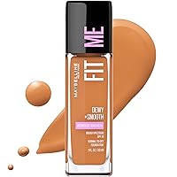 Maybelline Fit Me Dewy + Smooth Liquid Foundation Makeup, Coconut, 1 Count (Packaging May Vary)