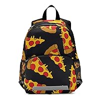 ALAZA Pizza Doodle Casual Backpack Travel Daypack Bookbag Chest Strap