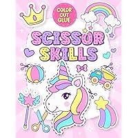 Scissor Skills Activity Book for 3-5 Years Old: Color Cut And Paste Activities for Preschool Kids, includes unicorns, Vehicles, Dinosaur, Animals Scissor Skills Activity Book for 3-5 Years Old: Color Cut And Paste Activities for Preschool Kids, includes unicorns, Vehicles, Dinosaur, Animals Paperback