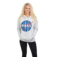 Popfunk Classic NASA Circle Logo Women's Hoodie with Front and Back Print
