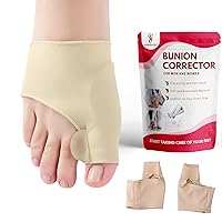 Bunion Corrector for Pain Relief Hallux Valgus, Bunion Socks, Bunion Splint Big Toe Straightener Orthopedic Gel Neuropathy, Toe Separator for Overlapping Pad, Turf Toe Brace for Men and Women