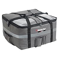 BGCB-2212 Insulated Food Delivery Bag, XL, Gray