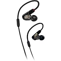 Audio-Technica ATH-E50 Professional In-Ear Studio Monitor Headphones,Black