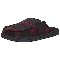 Eddie Bauer Men's Oliver Slippers | House Slippers for Men | Cushioned Footbed Lightweight Slip-On Bedroom Shoes with Rubber Outsole