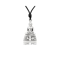 Unique Buddha Sterling-Silver Pewter Brass Charm Necklace Pendant Jewelry