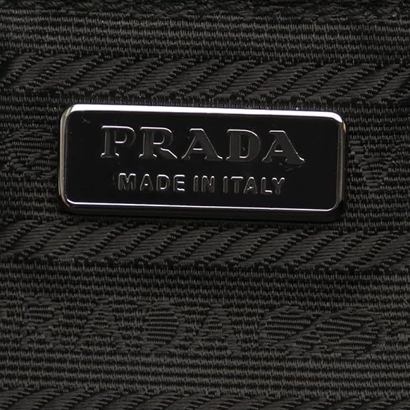 Mua Prada Black Tessuto Nylon Pouch Case Clutch w Silver Prada Logo 1NH545,  Small trên Amazon Mỹ chính hãng 2023 | Fado