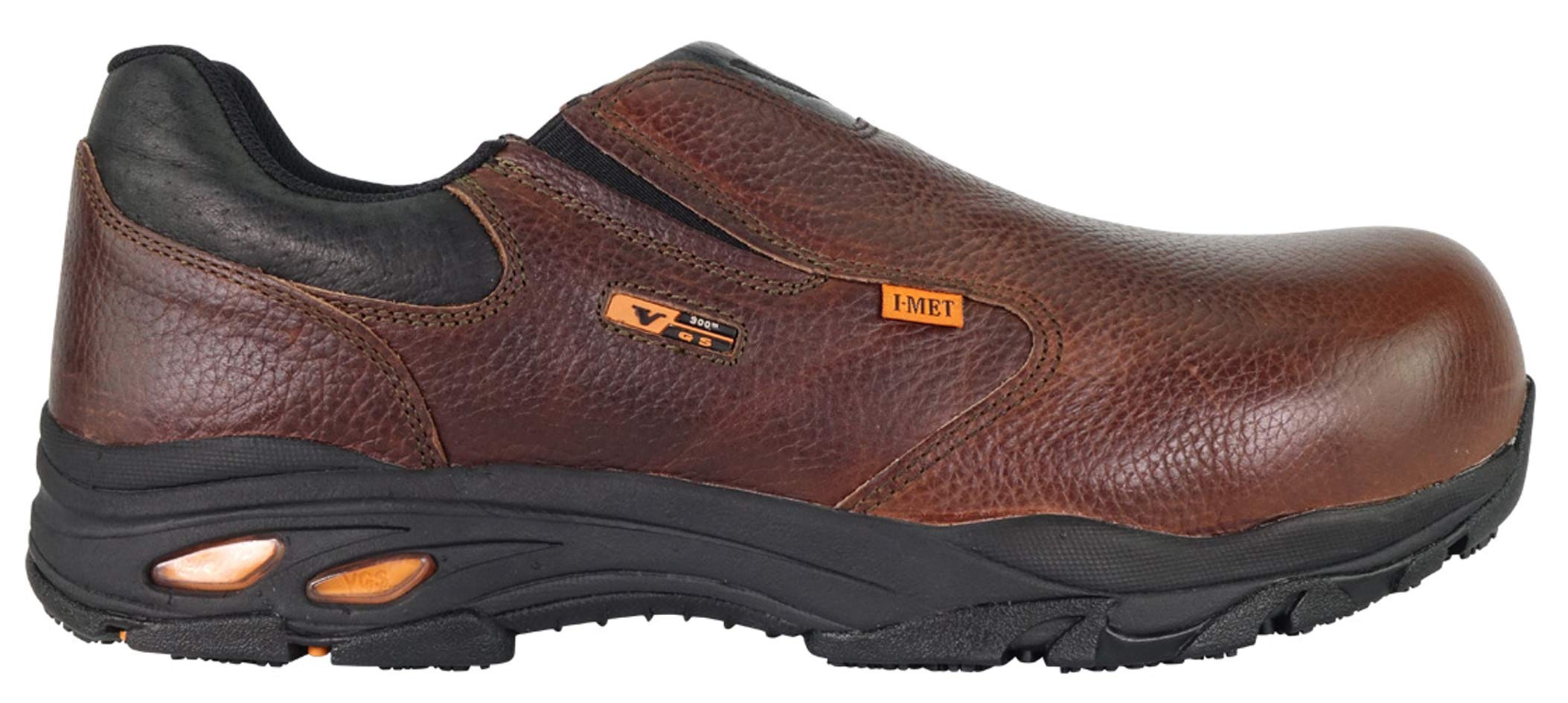 Thorogood Men's 804-4320 I-MET2 Series Composite Safety Toe Slip-On Oxford Shoe, Brown - 6.5 Wide