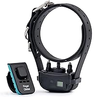 Dog Bark Collar, Educator No Bark Training Collar for Large Medium Small Dogs Rechargeable Adjustable Programmable Anti-Bark Waterproof Odorproof Includes Finger Clicker