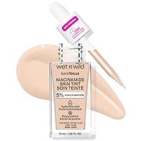 wet n wild Bare Focus Skin Tint, 5% Niacinamide Enriched, Buildable Sheer Lightweight Coverage, Natural Radiant Finish, Hyaluronic & Vitamin Hydration Boost, Cruelty-Free & Vegan - Fair Beige