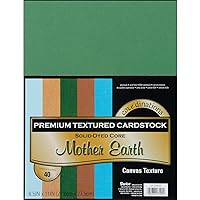 Darice GX220033 Coordination Value Cardstock, 8.5 by 11-Inch, Mother Earth, 40-Pack