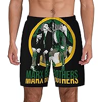 Marx Brothers Mens Casual Swim Trunks Board Shorts Surf Board Shorts Quick Dry with Mesh Lining Drawstring Swimsuit