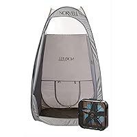 Norvell Portable Tent & Fan Bundle – Includes 1 Overspray Reduction Fan & 1 Jumbo Mobile Spray Room Tent to Create a Professional Spray Tan Booth – 86” x 48” x 52” Tent, 22.5” x 5.5” x 21.5” Fan