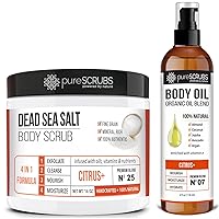 pureSCRUBS Citrus Body Scrub + Citrus Body Oil Bundle