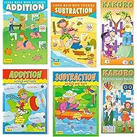 6 Pack Learning addition and subtraction with stickers, scratching and Kakuro