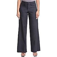 YMI Women's Hyperstretch Forever Color High Rise Wide Leg Pants