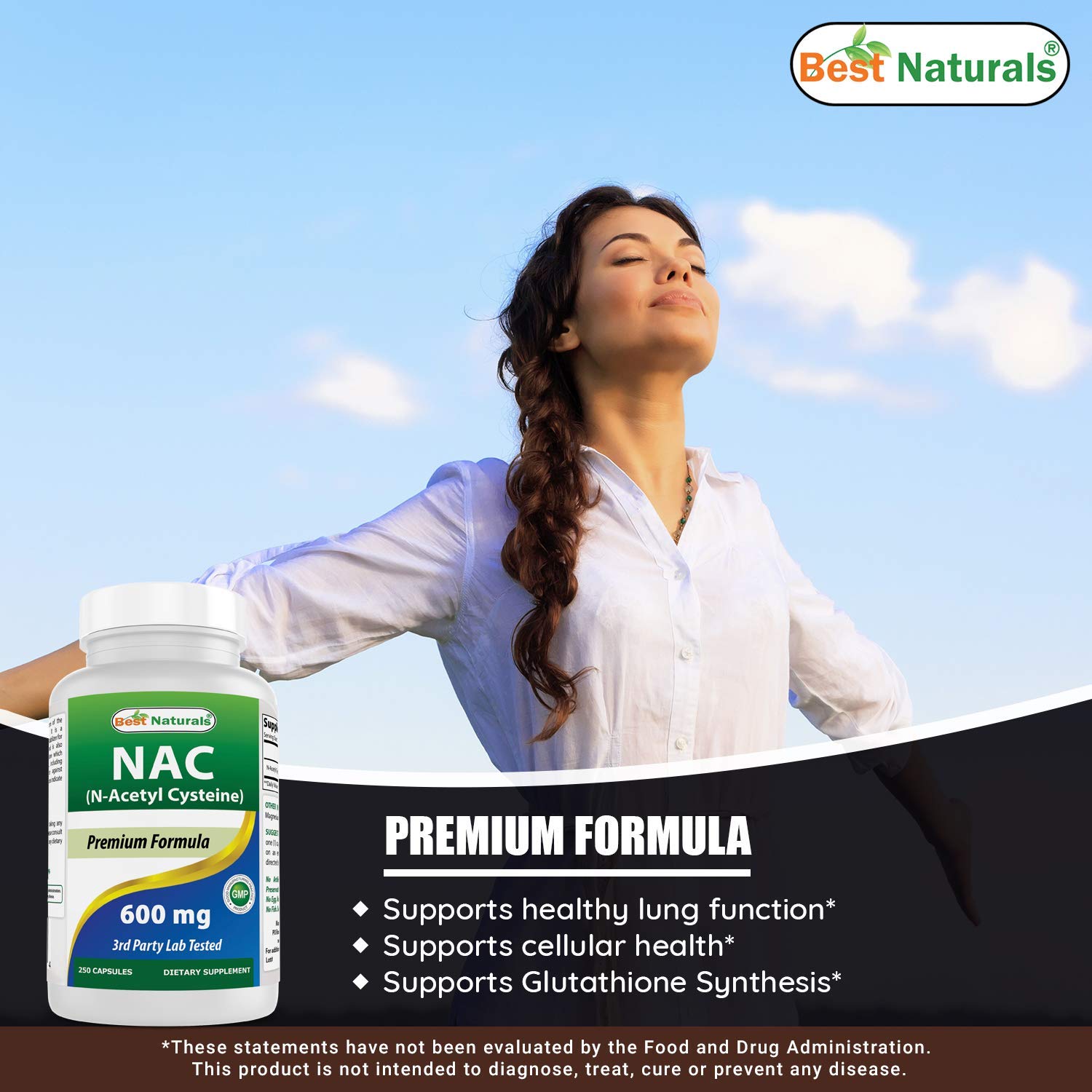 Best Naturals Bromelain 500 mg & NAC 600 mg