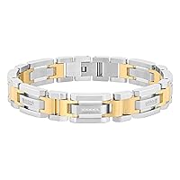 Men's Diamond Accented Bracelet - Choice of Colors