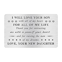 Father of the Groom Gift - Father in law Gift from Daughter in law, Thank You for Raising the Man of My Dreams Card, Father in law Card for Christmas Valentines Wedding Anniversary