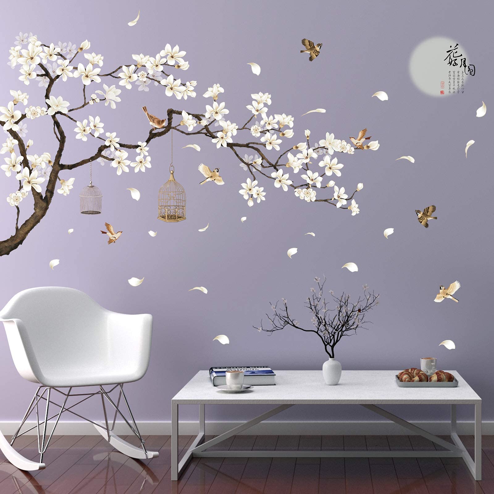 Mua RW-2022 Removable DIY Romantic Warm White Cherry Blossom Tree ...