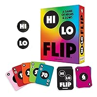 Hi Lo Flip - A Card Game of Highs & Lows, Multicolor, 8 x 6.5 x 1.98 inches