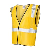 ML Kishigo Men's Enhanced Visibility Economy Mesh Vest - Yellow, 4XL/5XL, Model Number B125-4X-5X