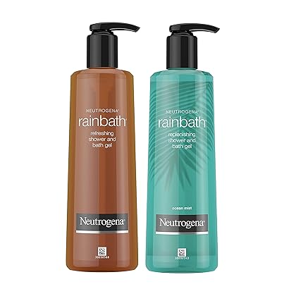 Neutrogena Rainbath Refreshing and Cleansing Shower and Bath Gel, Moisturizing Body Wash and Shaving Gel with Clean Rinsing Lather, Original Scent, 16 fl. oz
