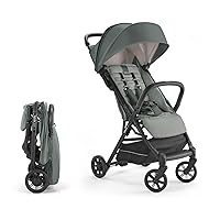Quid Stroller, Elephant Gray - Compact, Airplane Travel Stroller for Babies & Toddlers 3 Months to 50 lbs - Lightweight - Easy to Open - BPA Free