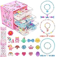 Jewelry Toys-for-Girls,Toddler Girls Toys Age 6-8,Lovely Rings Kids-Toys for 3 4 5 6 7 8 9 10 Year Old Girls,Play Jewelry Princess Toys for Dress Up,Easter Birthday Unicorns-Gifts-for-Girls