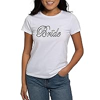 CafePress Bride T Shirt Womens Classic Crew-Neck Soft Graphic T-Shirt