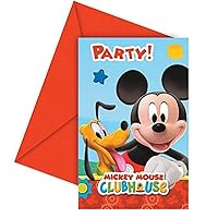 Unique Party Amscan Playful Mickey Invites/Envelopes Party Accessory