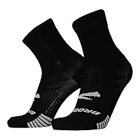 Brooks Ghost Lite Crew Socks I Performance Running, Comfort Fit with Arch Support for Men & Women (2-Pack Set)