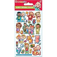 CoComelon Sparkly Reusable Stickers Official Licensed Product